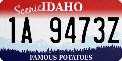 ID license plate 1A9473Z
