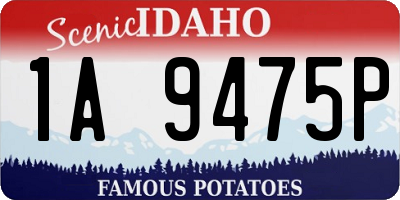 ID license plate 1A9475P