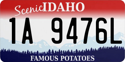 ID license plate 1A9476L