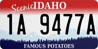 ID license plate 1A9477A