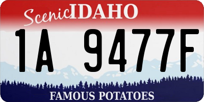 ID license plate 1A9477F