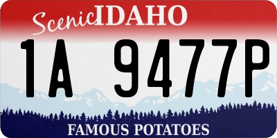 ID license plate 1A9477P