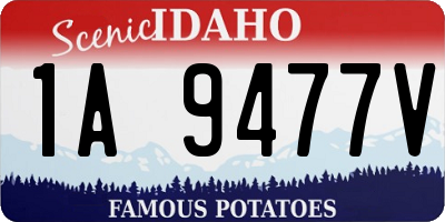 ID license plate 1A9477V