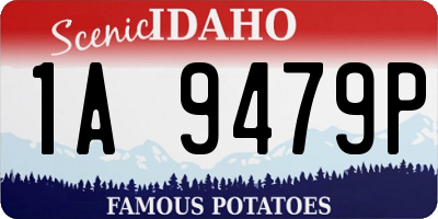 ID license plate 1A9479P
