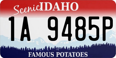 ID license plate 1A9485P