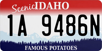ID license plate 1A9486N
