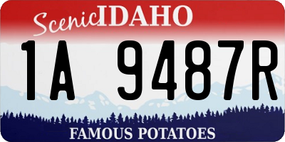 ID license plate 1A9487R