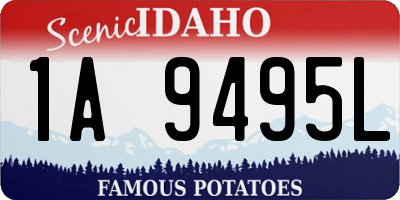 ID license plate 1A9495L
