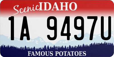 ID license plate 1A9497U