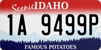 ID license plate 1A9499P