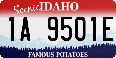 ID license plate 1A9501E