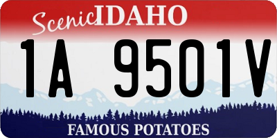ID license plate 1A9501V