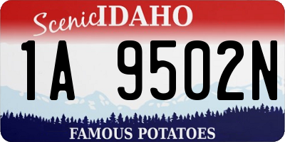 ID license plate 1A9502N