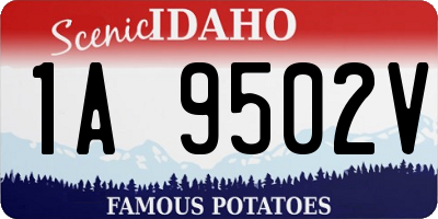 ID license plate 1A9502V