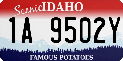 ID license plate 1A9502Y