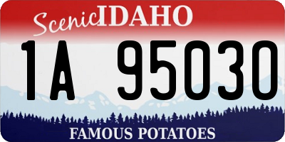 ID license plate 1A9503O