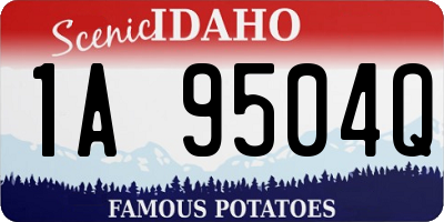 ID license plate 1A9504Q