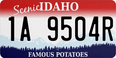 ID license plate 1A9504R