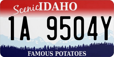 ID license plate 1A9504Y