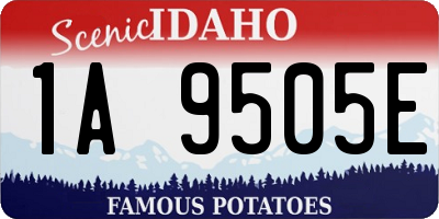 ID license plate 1A9505E
