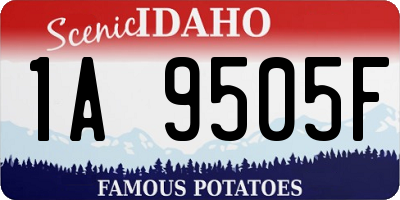 ID license plate 1A9505F