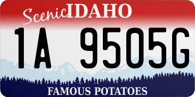 ID license plate 1A9505G