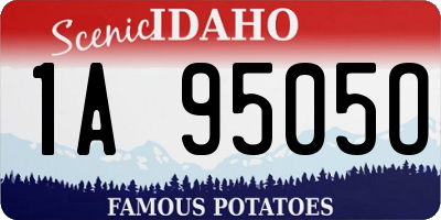 ID license plate 1A9505O