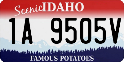 ID license plate 1A9505V