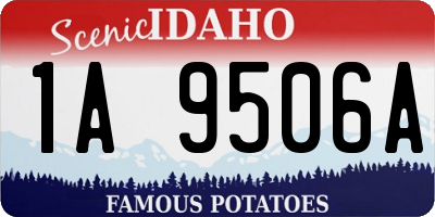 ID license plate 1A9506A