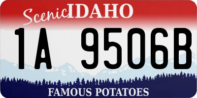 ID license plate 1A9506B