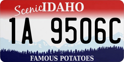 ID license plate 1A9506C
