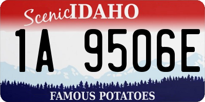 ID license plate 1A9506E