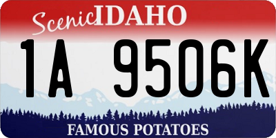 ID license plate 1A9506K