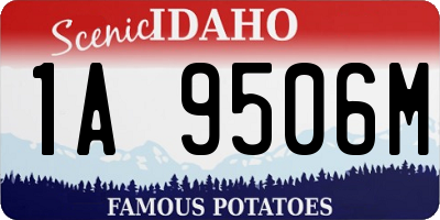 ID license plate 1A9506M