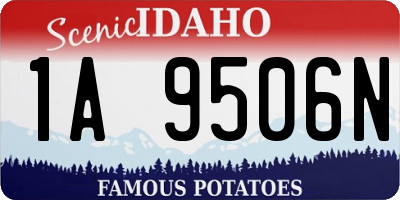 ID license plate 1A9506N