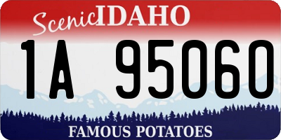 ID license plate 1A9506O