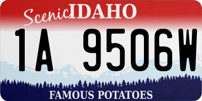 ID license plate 1A9506W