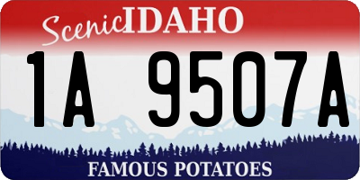 ID license plate 1A9507A