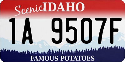 ID license plate 1A9507F