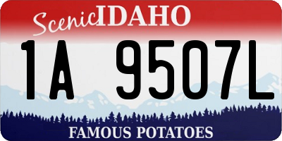 ID license plate 1A9507L