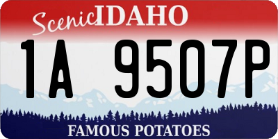 ID license plate 1A9507P