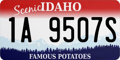 ID license plate 1A9507S