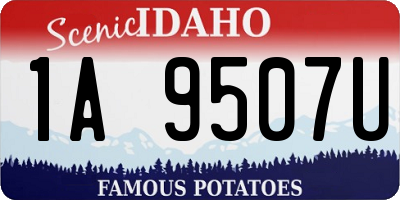 ID license plate 1A9507U