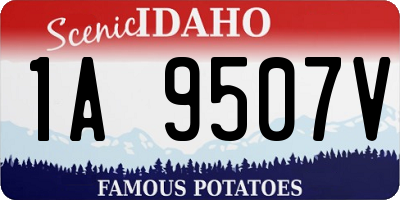 ID license plate 1A9507V