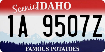 ID license plate 1A9507Z