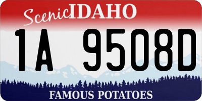 ID license plate 1A9508D
