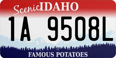 ID license plate 1A9508L