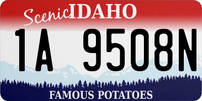 ID license plate 1A9508N
