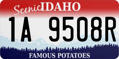 ID license plate 1A9508R