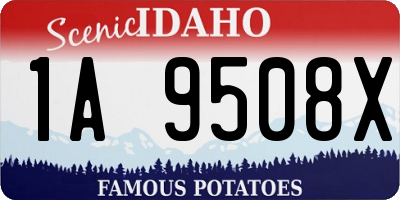 ID license plate 1A9508X